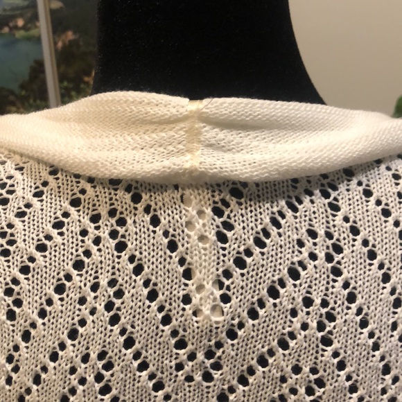 Leo & Nicole white summery boho open front cardigan - Picture 5 of 9